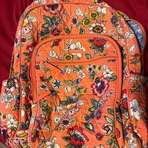 Floral Orange Women's Backpack